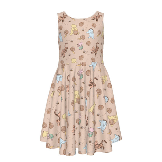 Honey Pot Daydreams - Kid's Sleeveless Skater Dress