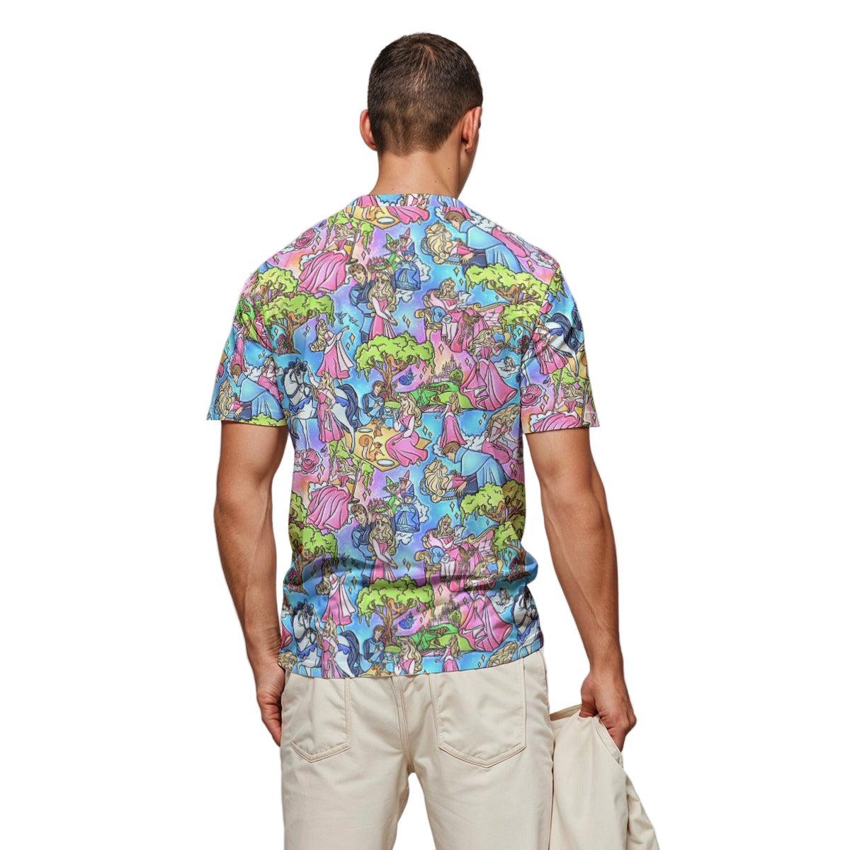 Dreaming Princess Storybook Scenes - Men's Short Sleeve T-Shirt