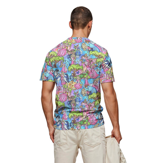 Dreaming Princess Storybook Scenes - Men's Short Sleeve T-Shirt