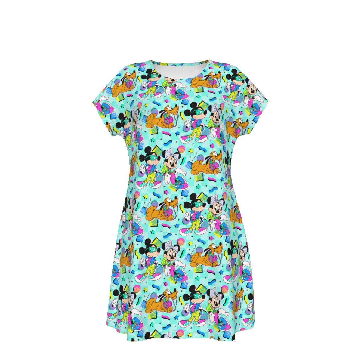 80s Pop Party Pals - Women's T-Shirt Dress