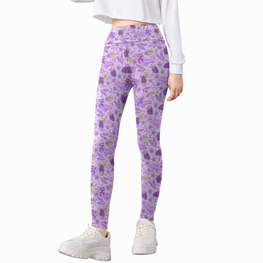 Fruitimals - Blackberry Axolotls - Kid's Leggings