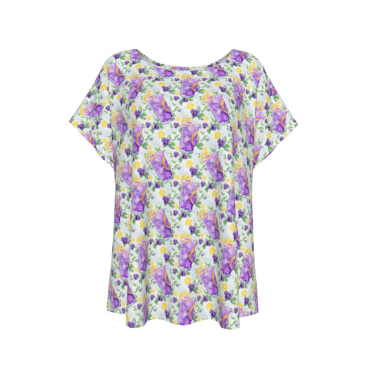 Zest Of The Fest Violet Lemonade - Women’s Relaxed Fit Scoop Tee