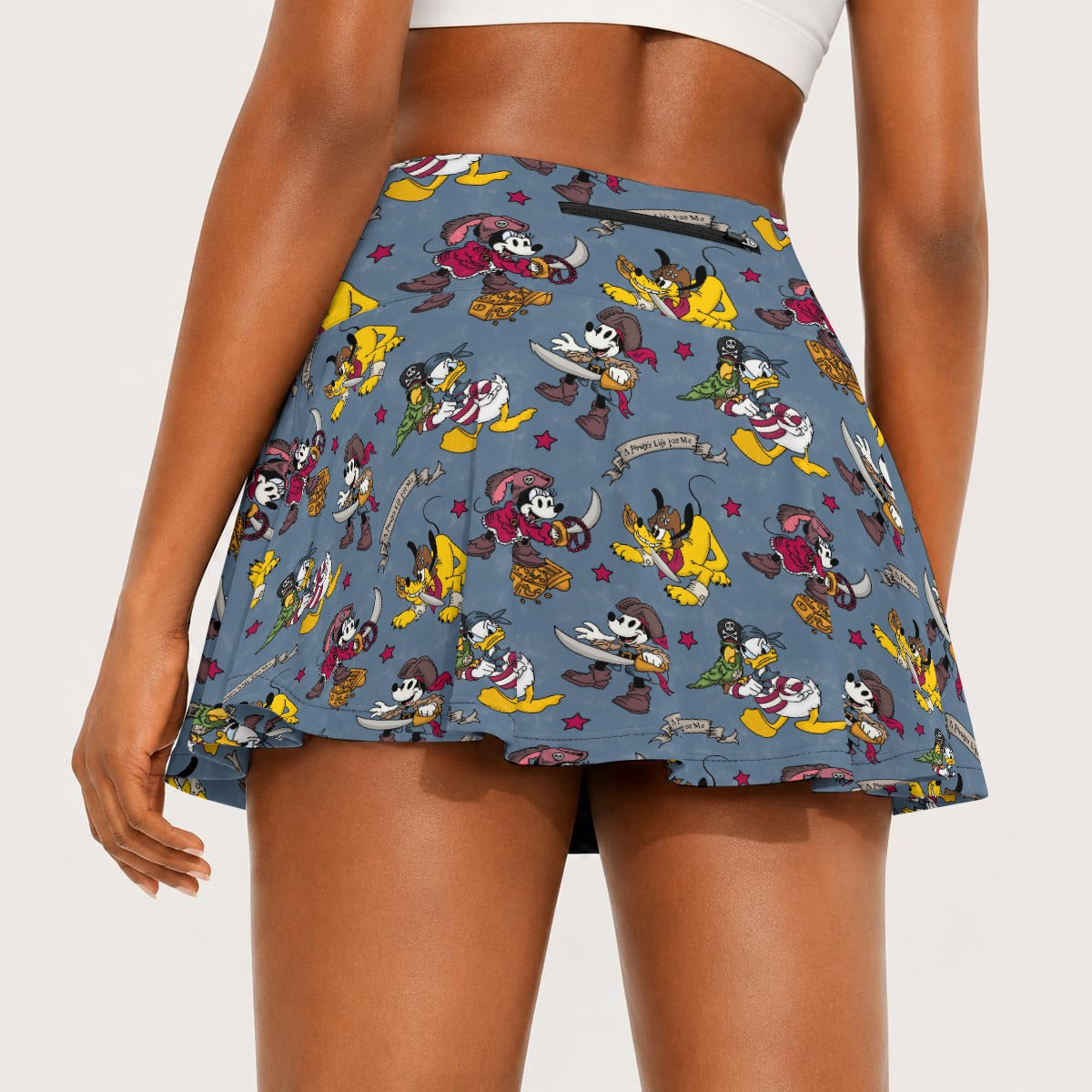 Cruise Pirate Night - Women’s Athletic Skater Skort with Pockets