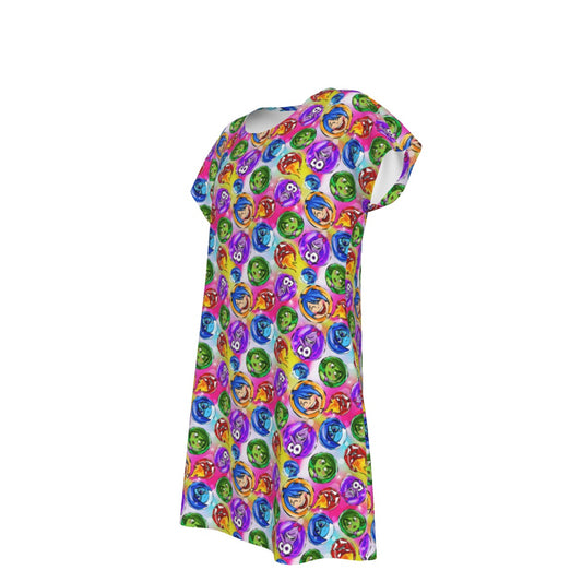 Inside Out Emotions - Women's T-Shirt Dress