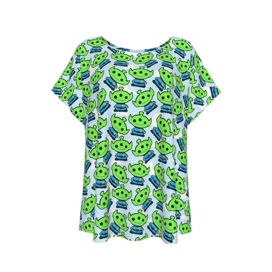 Little Green Space Aliens - Women’s Relaxed Fit Scoop Tee