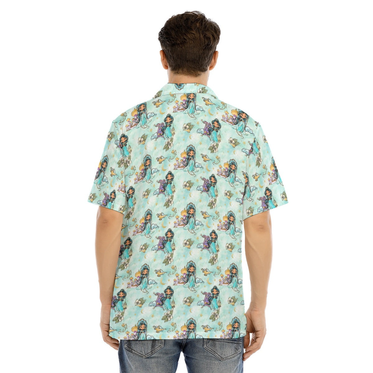 Whimsical Desert Princess - Men's Hawaiian Button Up Shirt