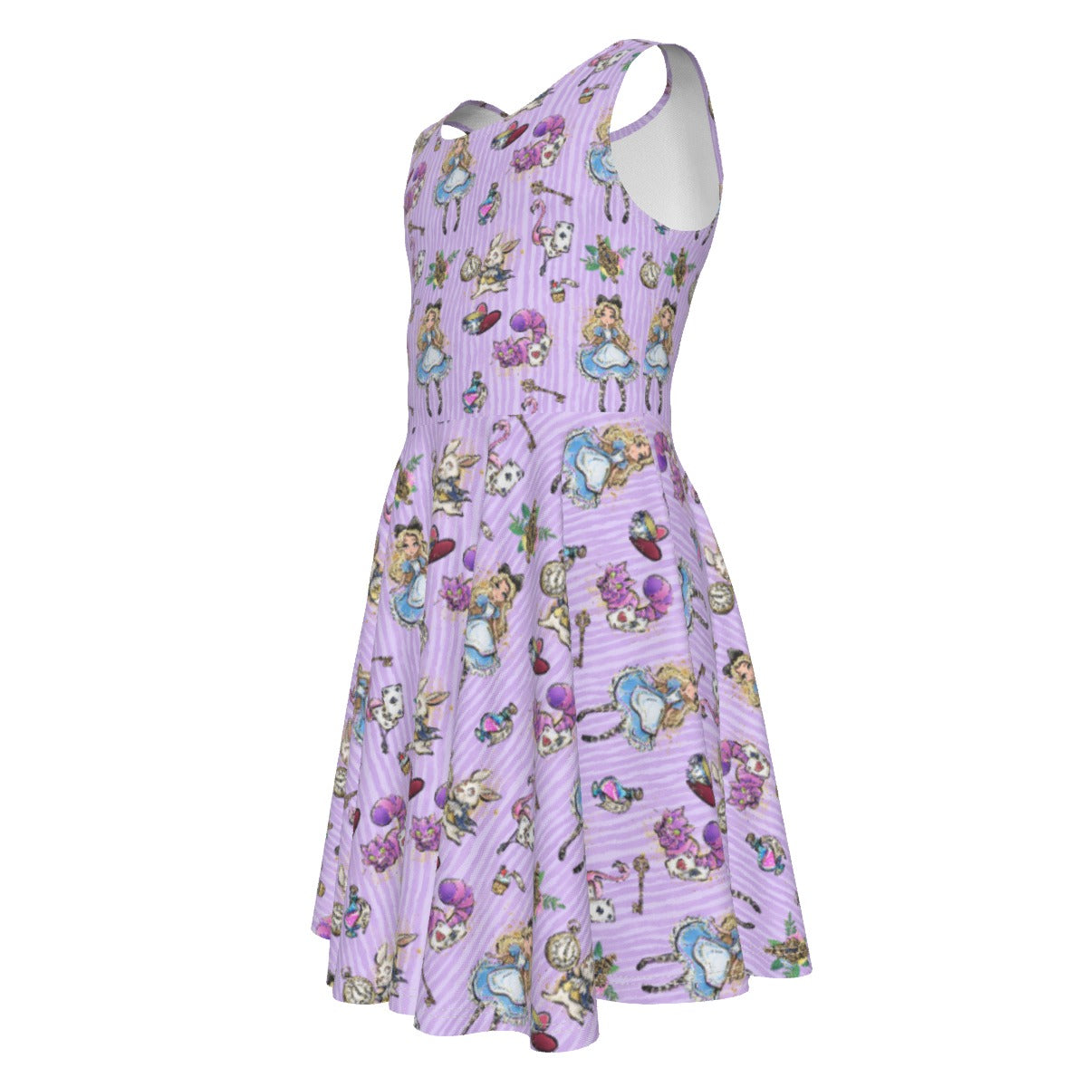 Whimsical Curious Adventure - Kid's Sleeveless Skater Dress