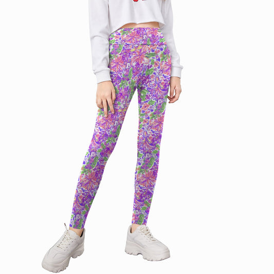 Tropical Splash Vibes - Iconic Crew - Kid's Leggings