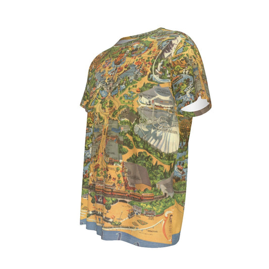 Disneyland Vintage Map - Men's Short Sleeve T-Shirt