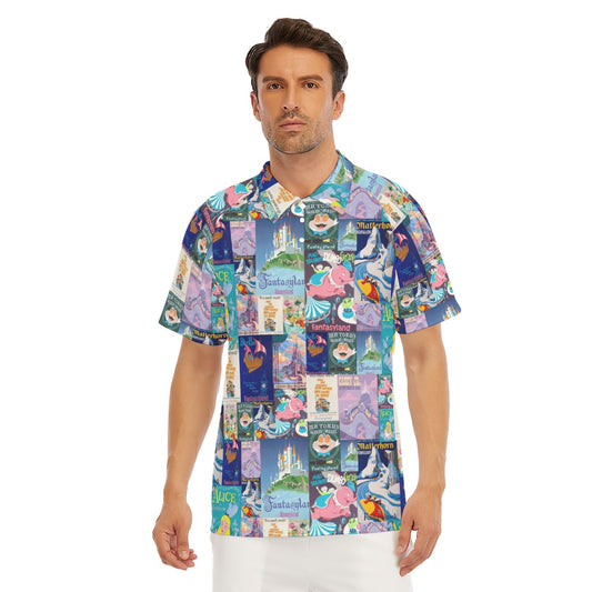 Vintage Fantasy Ride Posters - Men's Polo Shirt