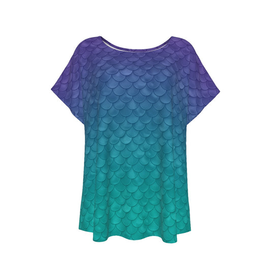 Dreamy Mermaid Scales - Women’s Relaxed Fit Scoop Tee