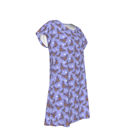 Blooming Bats - Women's T-Shirt Dress