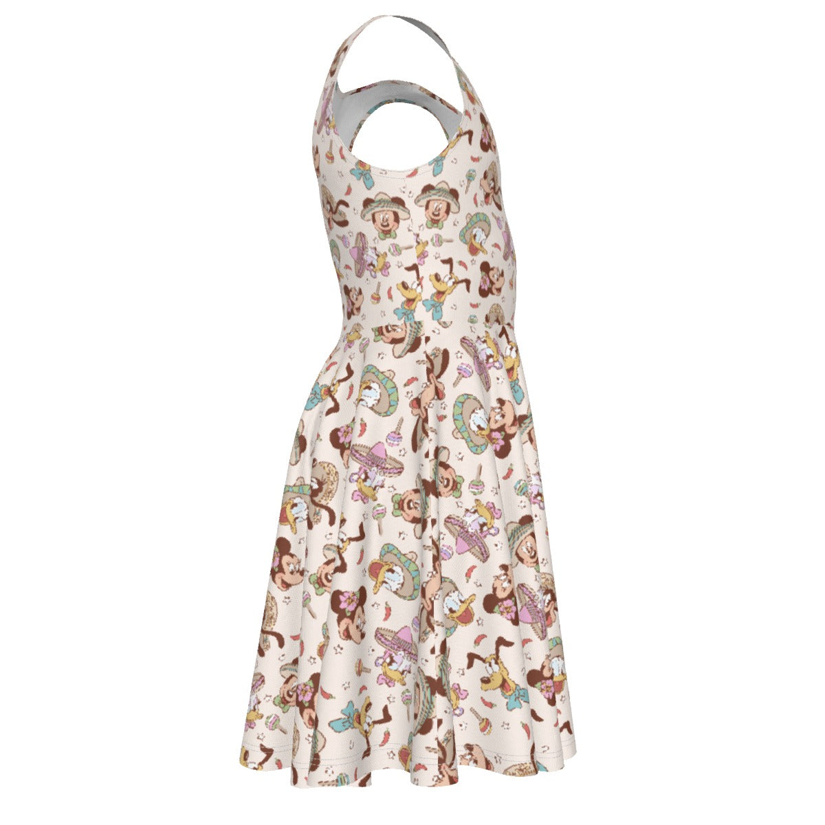 Fiesta Sombrero Pals - Kid's Sleeveless Skater Dress