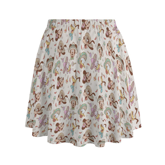 Fiesta Sombrero Pals - Women's Pocket Skater Skirt