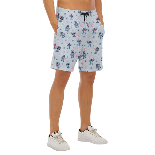 Happy Blue Alien - Men’s Pocket Beach Shorts