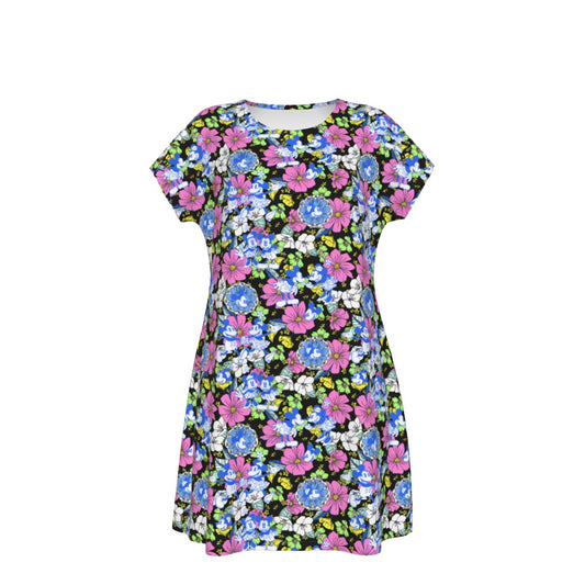 Garden Whimsy - Vintage Mouse Romance - Women's T-Shirt Dress
