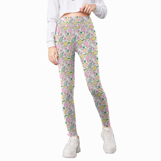 Pretty Pickleball Paddles - Kid's Leggings