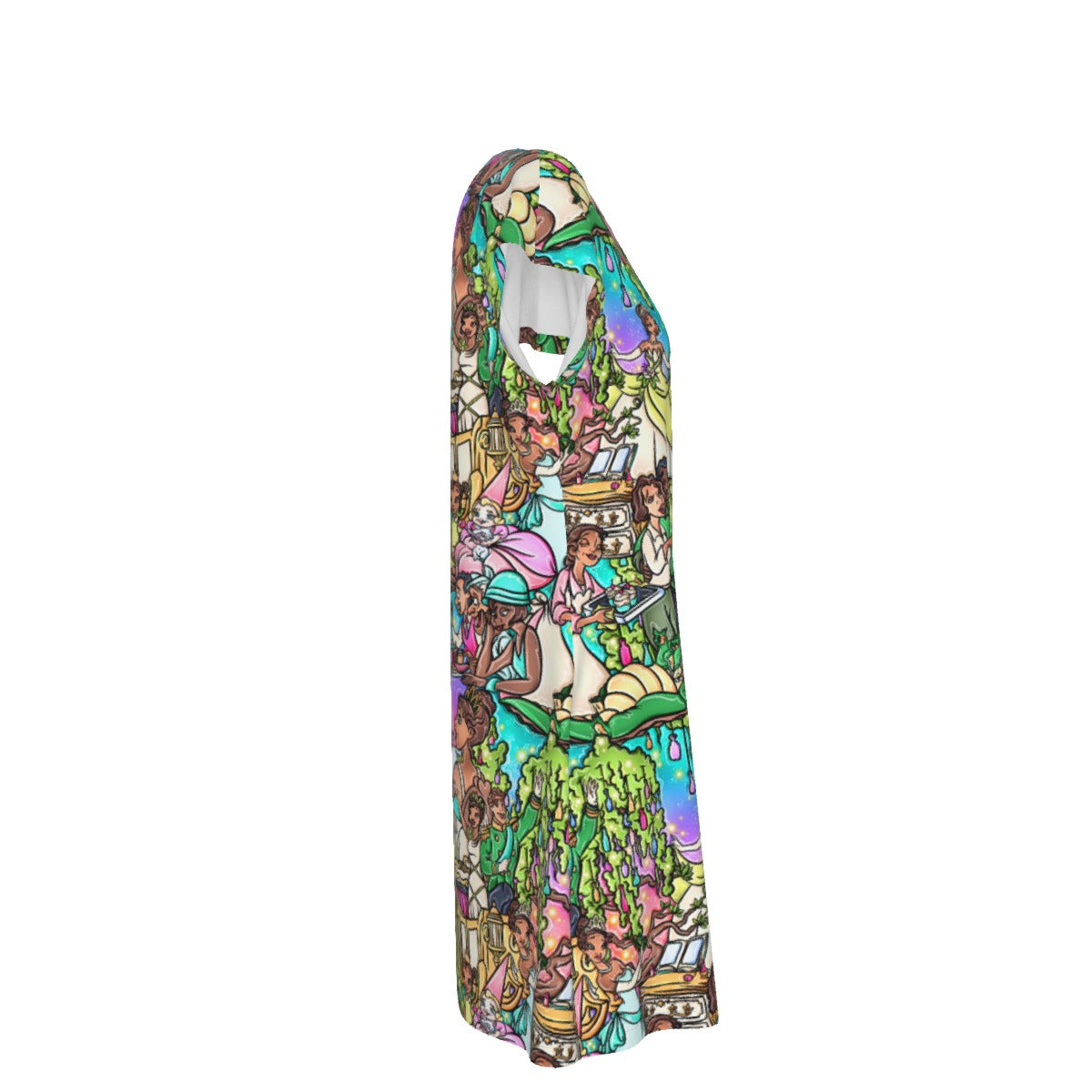 Bayou Princess Storybook Scenes - Women's T-Shirt Dress