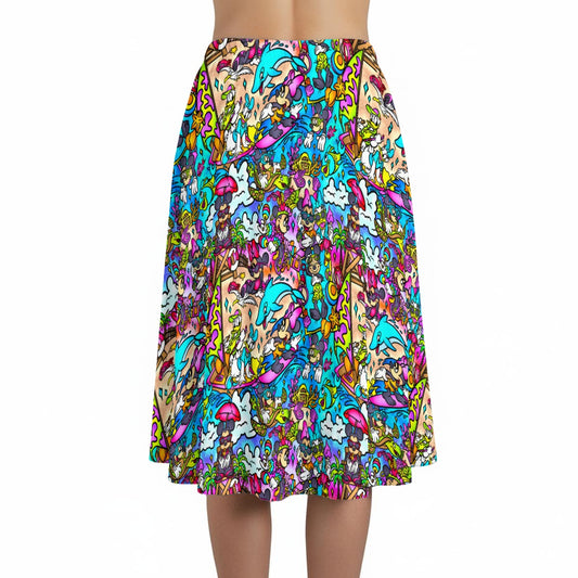 Island Beach Bash - Women’s Pocket Midi Skirt
