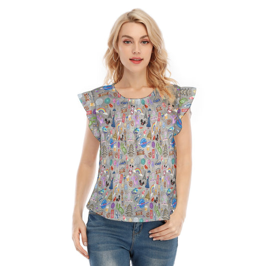 EC Around The World Experience - Women’s Flutter Sleeve Top