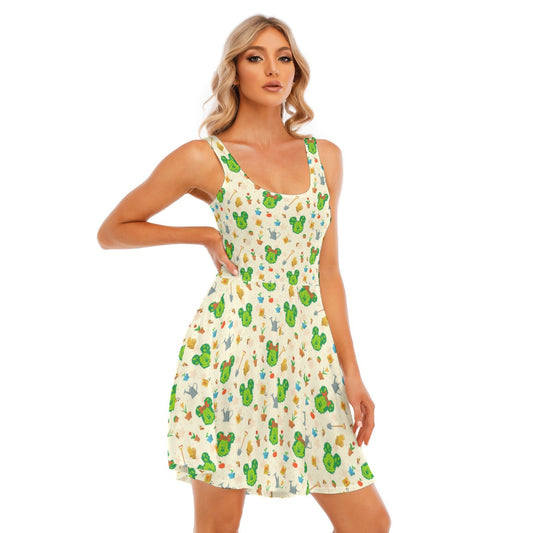 Spring Flower & Garden Festival - Women's Sleeveless Pocket Skater Dress