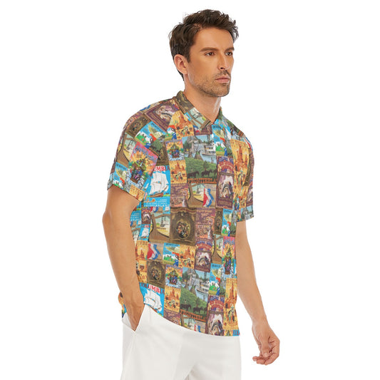 Vintage Frontier Ride Posters - Men's Polo Shirt