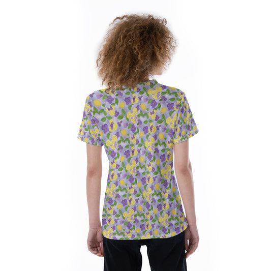 Vivacious Violet Lemonade - Women's Short Sleeve V-Neck T-Shirt