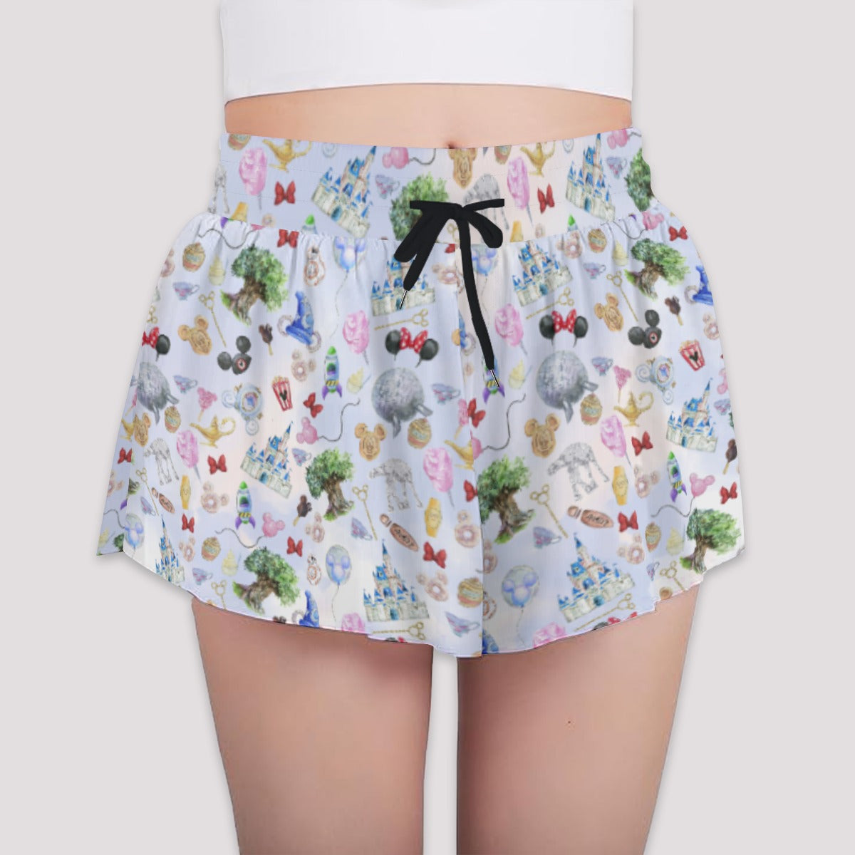 WDW Park Hopper - Girls’ Flowy Pocket Shorts