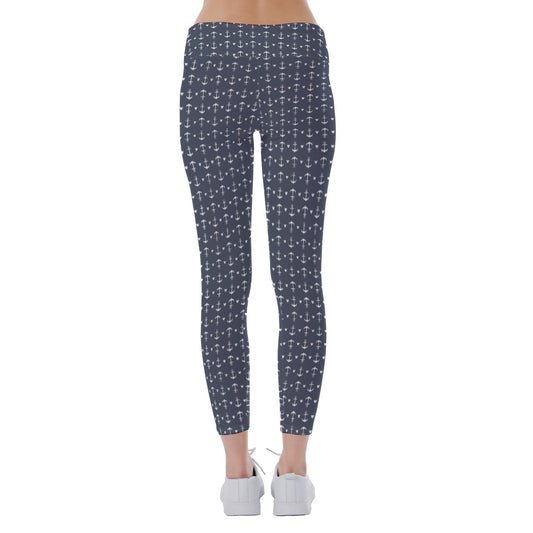 Anchors & Mouse Ears - Women's Yoga Leggings