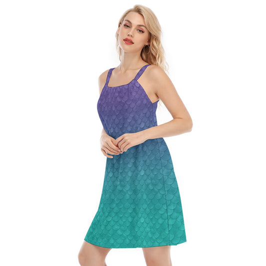 Dreamy Mermaid Scales - Women’s Adjustable Sundress