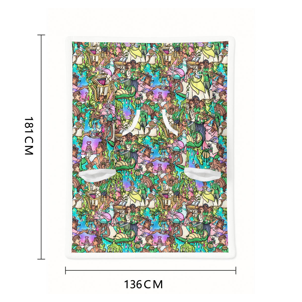 Bayou Princess Storybook Scenes - Wearable Blanket Hoodie