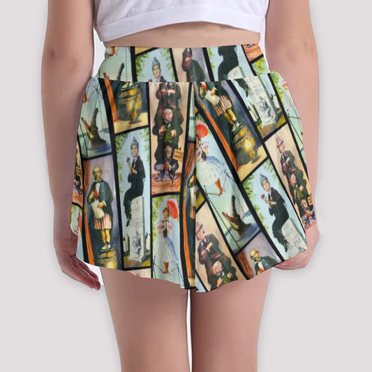 Stretch Room Portraits - Girls’ Flowy Pocket Shorts