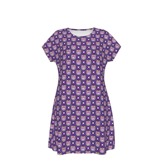 Geometric Figment - Women's T-Shirt Dress