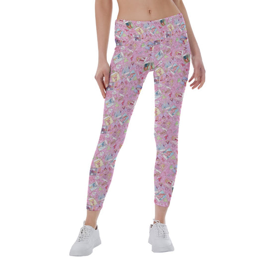 Holiday Winter Princess Christmas Snapshots - Women's Yoga Leggings
