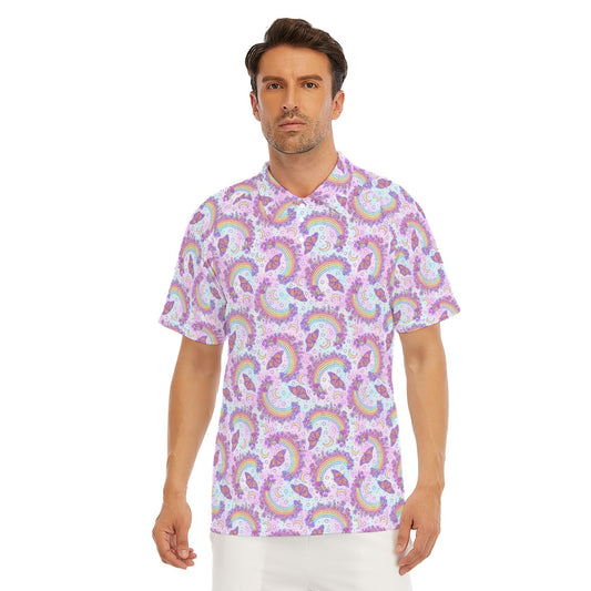 Monarch Butterflies & Rainbows - Men's Polo Shirt