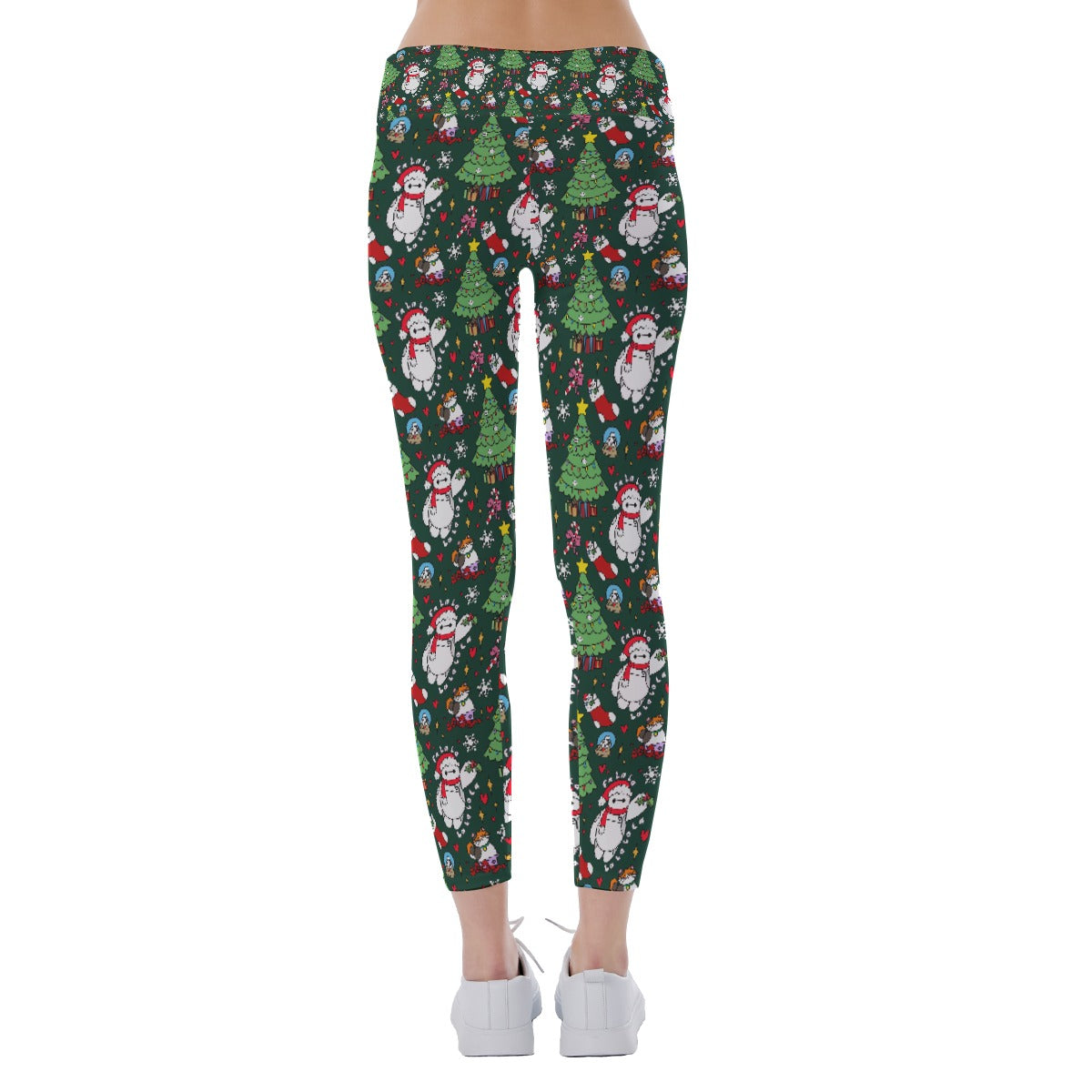 Robot Christmas Cheer - Women's Yoga Leggings