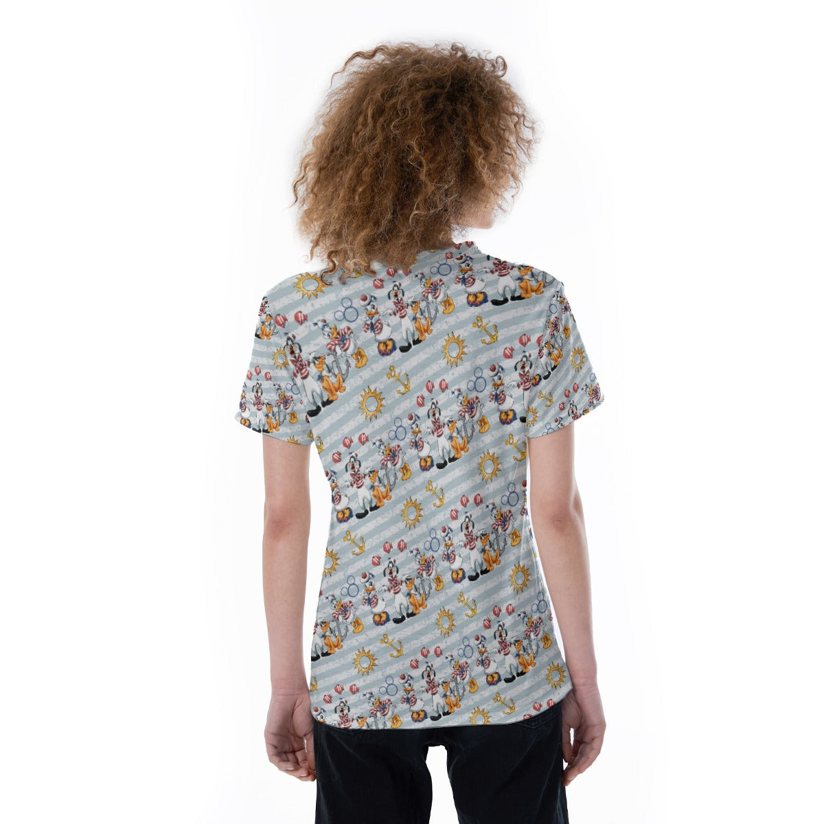 Set Sail with the Crewends - Women's Short Sleeve V-Neck T-Shirt