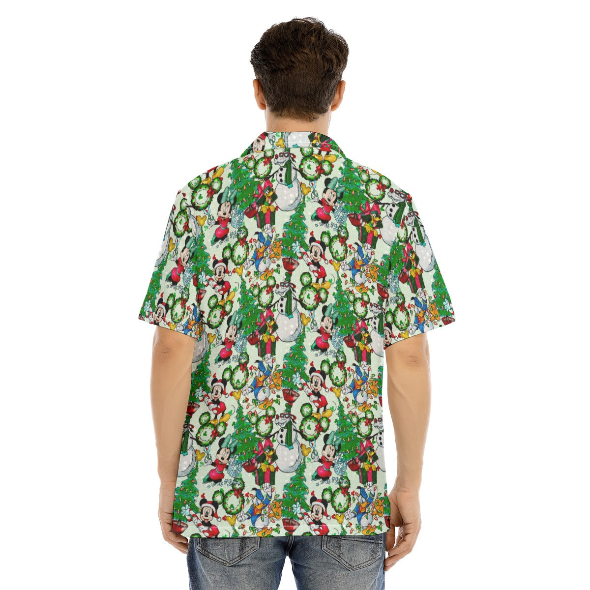 Mouse Friends Christmas Decorationsions - Men's Hawaiian Button Up Shirt