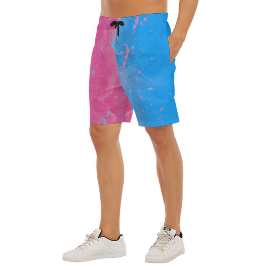 Pink or Blue Fairytale Dress - Men’s Pocket Beach Shorts