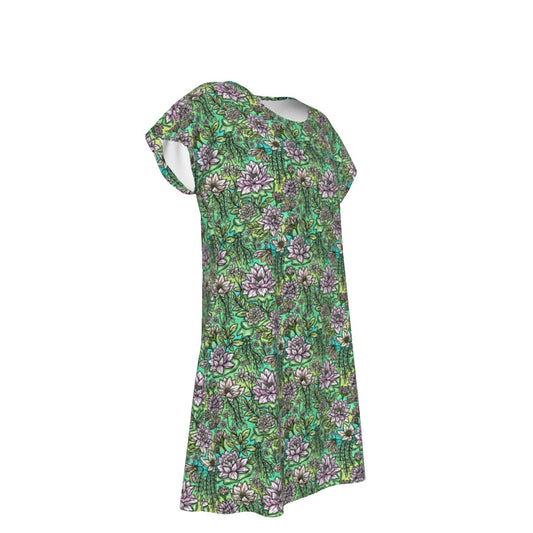 Fairytale Florals – Bayou Blooms - Women's T-Shirt Dress