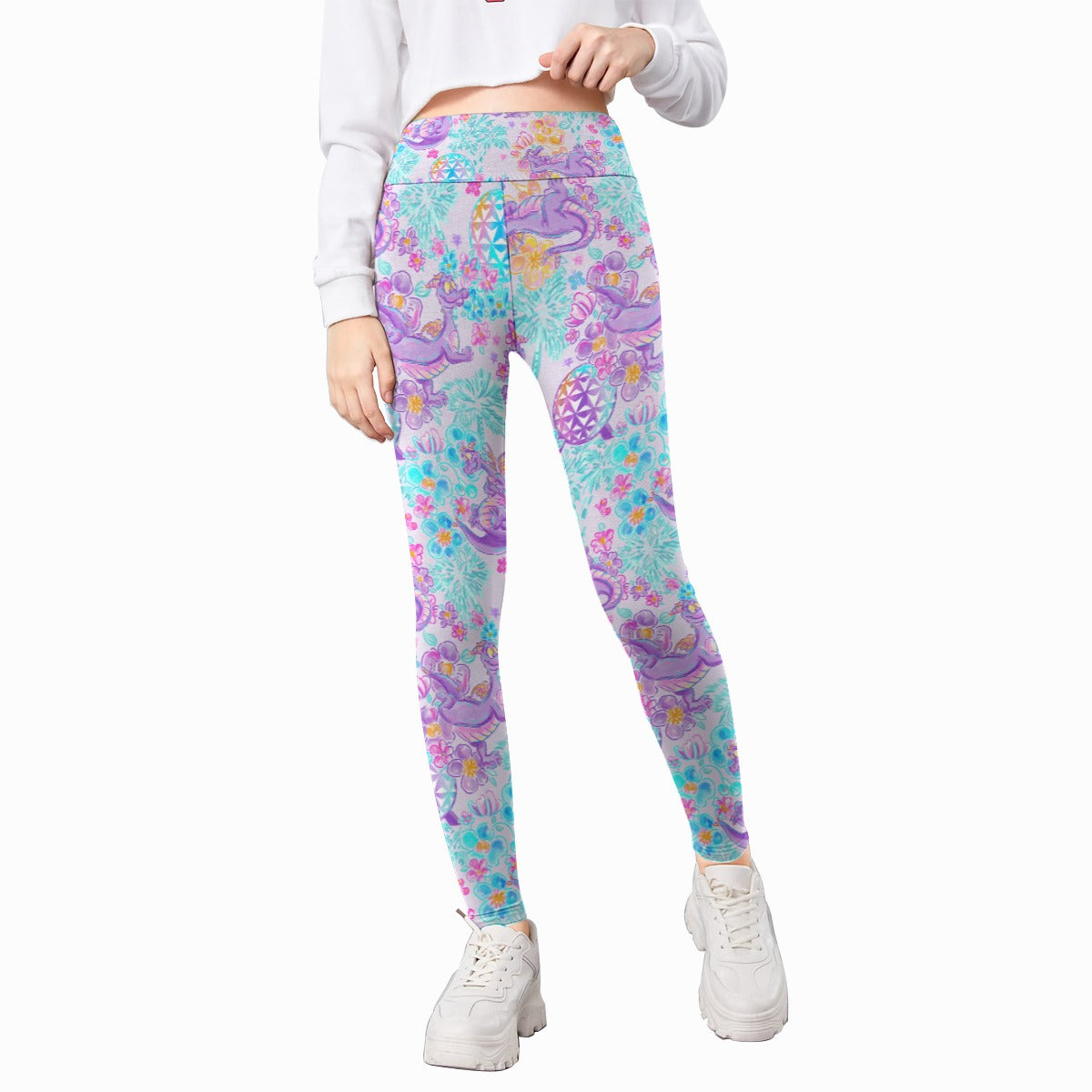 Purple Dragon Flower Power - Kid's Leggings