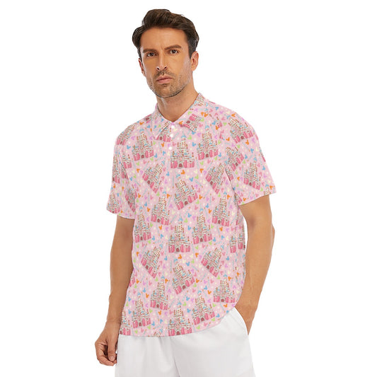 25th Birthday Cake Castle - Men's Polo Shirt