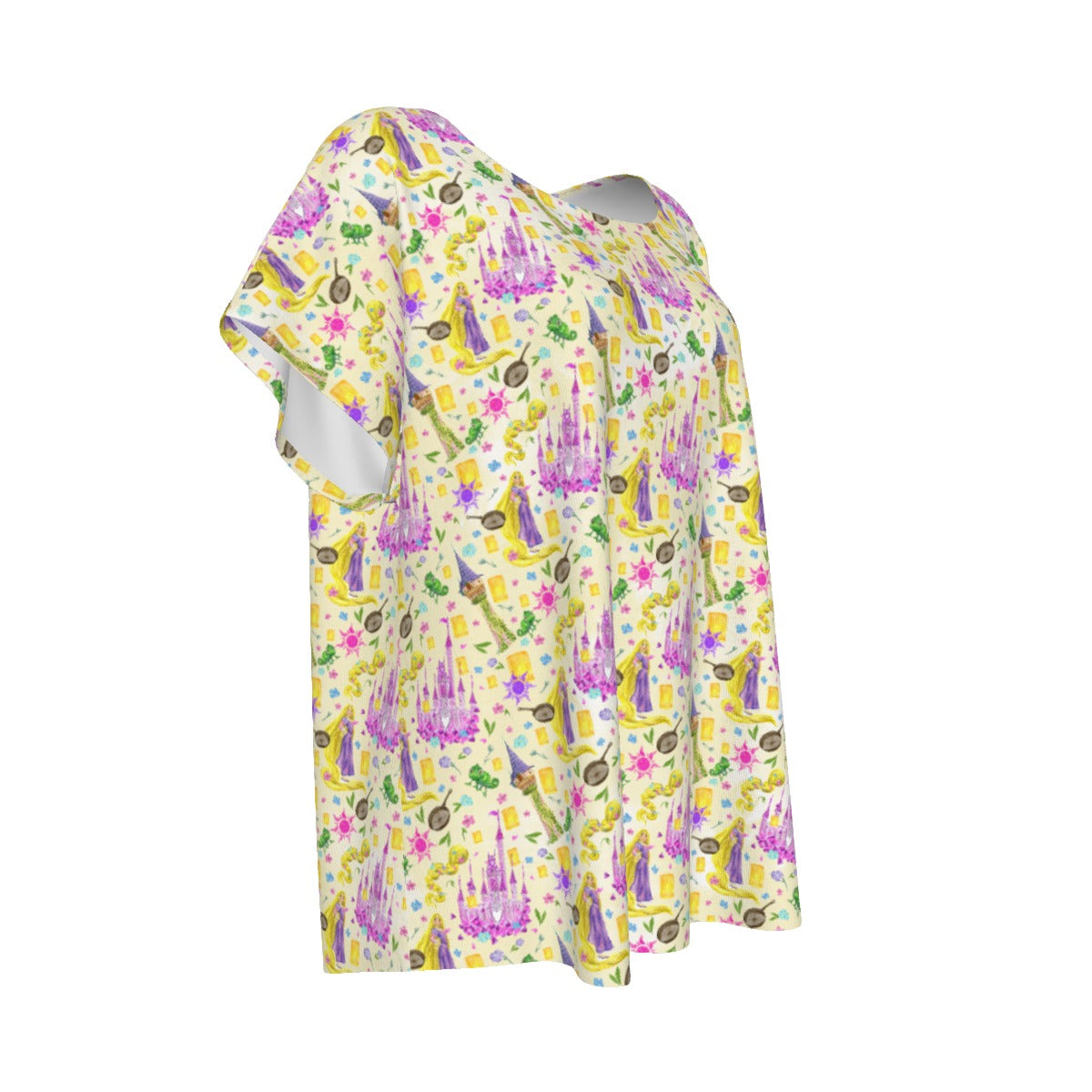 Watercolor Golden Hair Kingdom - Women’s Relaxed Fit Scoop Tee