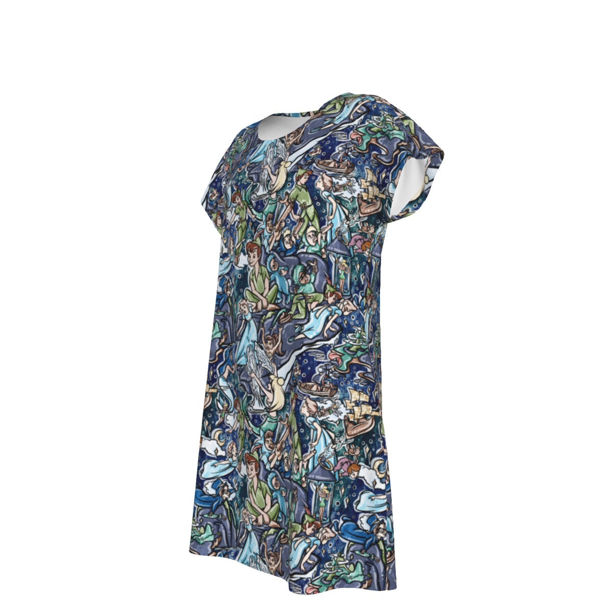 Magical Skybound Adventure - Women's T-Shirt Dress
