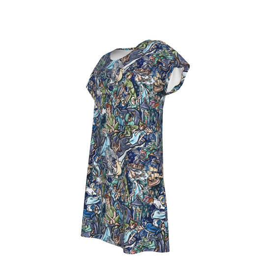 Magical Skybound Adventure - Women's T-Shirt Dress