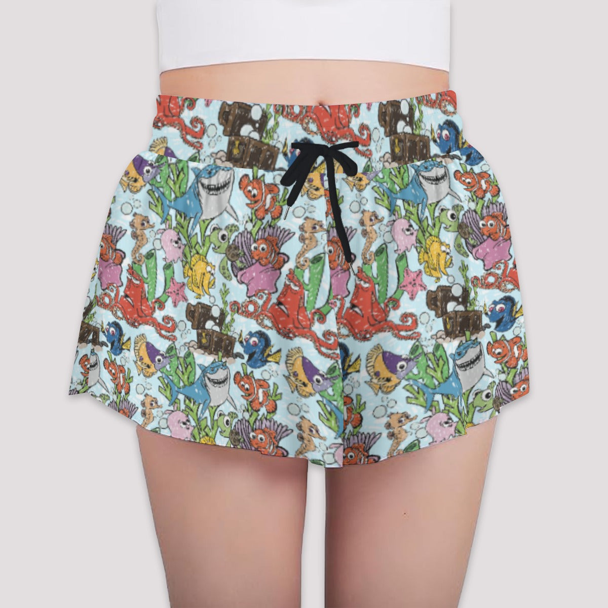 Fish Are Friends Reef - Girls’ Flowy Pocket Shorts