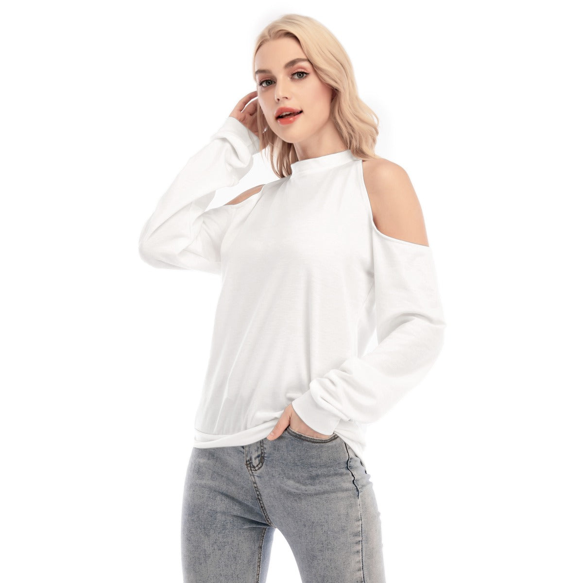 Pick Any Print from our Shop - Women’s Cold Shoulder Sweatshirt