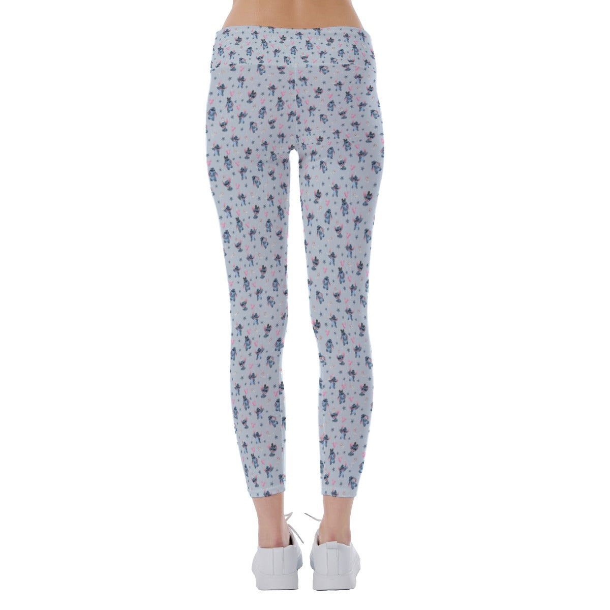 Happy Blue Alien - Women's Yoga Leggings