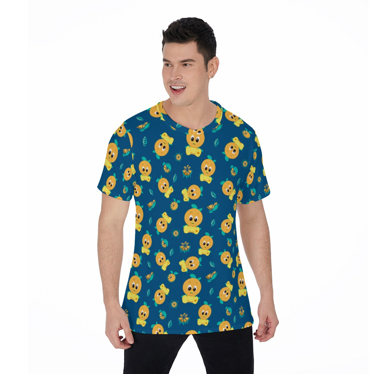 Cheerful Citrus Bird - Men's Short Sleeve T-Shirt