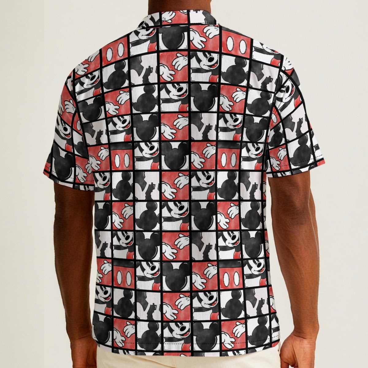 Mouse Block Party - Men’s Cotton-Rich Button Up Shirt